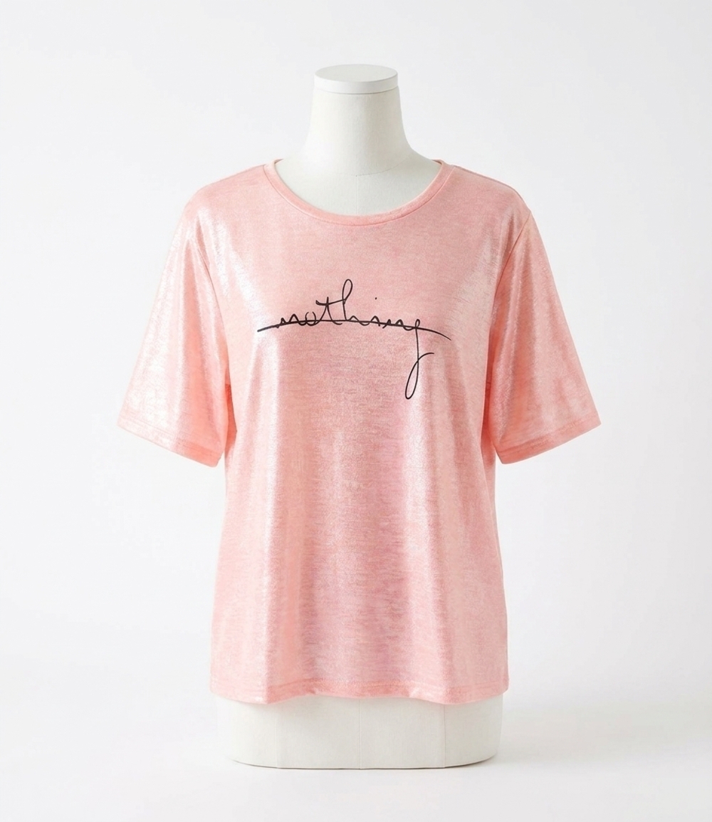 NEW DAVI & DANI ridescent nothing top in pink
